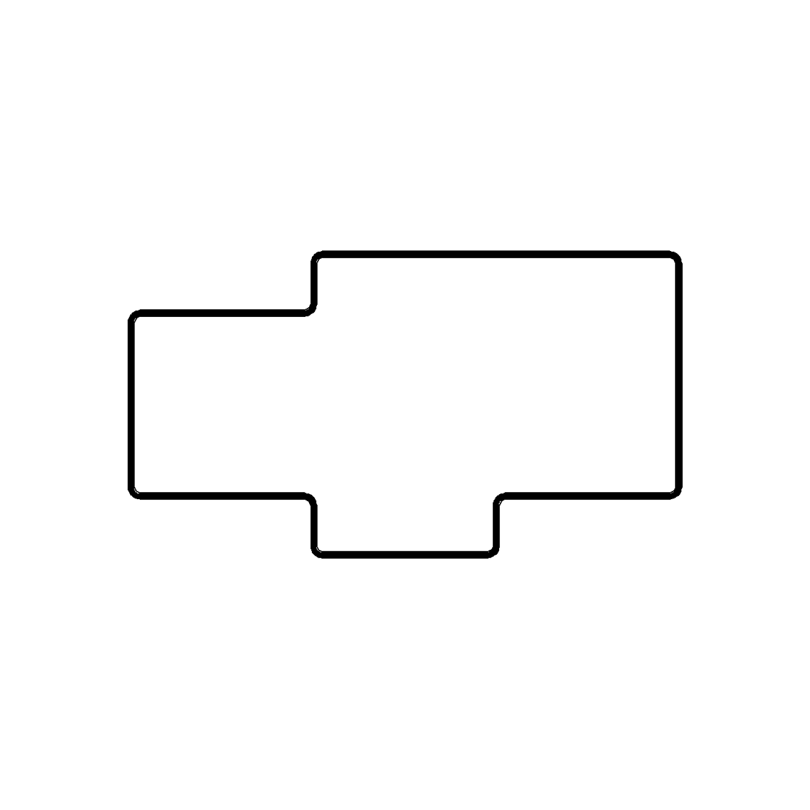 Mullion SR to ER - Single to Equal Rabbet Profile